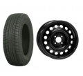 roata clio anvelopa iarna janta pachet Roata completa Clio B janta otel ALCAR 6530 5.5x14 + anvelopa Iarna Triangle TR777 175/65R14 86T